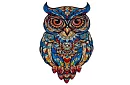 Fa fából készült baglyos puzzle - 177 darab - 38 x 21,5 cm