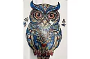 Fa fából készült baglyos puzzle - 177 darab - 38 x 21,5 cm