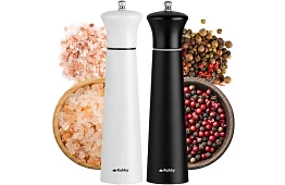 Kézi fűszermalmok 2 darab - Fekete és Fehér