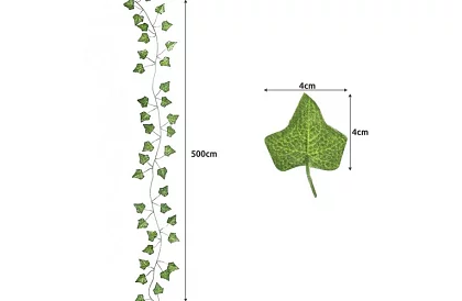Mesterséges borostyán LED világítással - hossz 25m