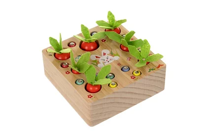 Fa wooden educational game 2in1 – mágneses kert