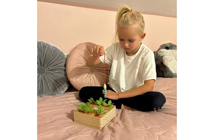 Fa wooden educational game 2in1 – mágneses kert