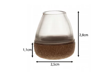 Védőburkolatok a székekre a padló karcolása ellen – 4 db