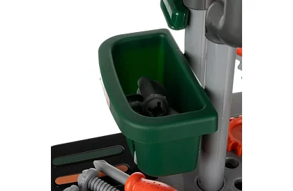 Gyermekműhely asztal szerszámokkal és táskával