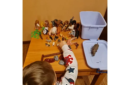 Műanyag állatok – 48 állat a bőröndben