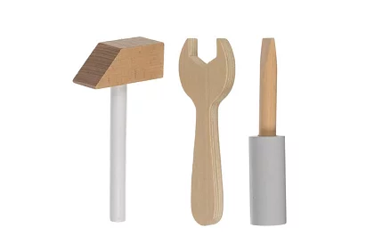 Gyermekműhely fából készült szerszámokkal 3 az 1-ben