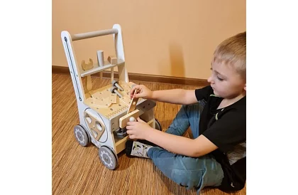 Gyermekműhely fából készült szerszámokkal 3 az 1-ben