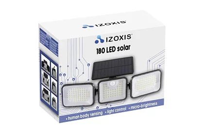 LED Napelemes lámpa – mozgás- és szürkületérzékelővel