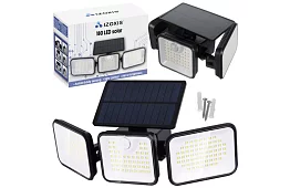 LED Napelemes lámpa – mozgás- és szürkületérzékelővel