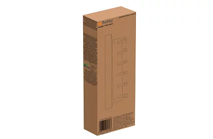 Fali mágneses polc a fogasokkal – 6 kampó