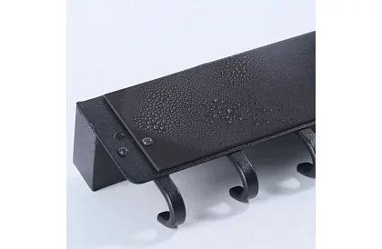 Fali mágneses polc a fogasokkal – 6 kampó