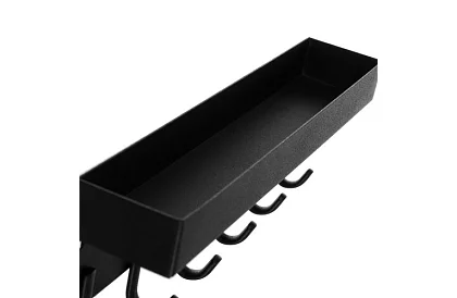 Fali mágneses polc a fogasokkal – 6 kampó