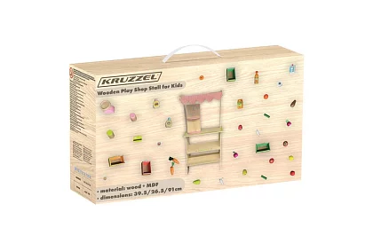 Fábólit árusító pavilon tartozékokkal