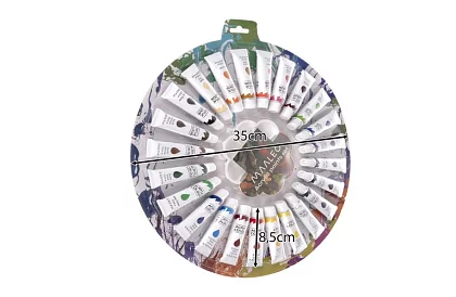 Akrilfesték készlet – 24 x 12 ml + paletta