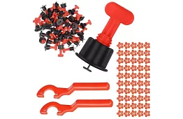 Kiegyenlítő rendszer a burkolatokhoz – 100 klipsz + 50 csillag + 2 kulcs