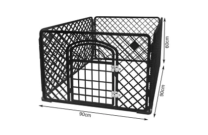 Állatkerítés ajtóval – 90x90x60 cm