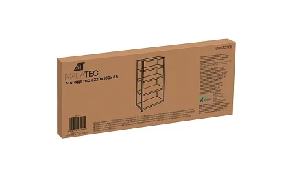 Raktári polc – 5 polc – 220 × 100 × 45 cm