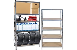 Raktári polc – 5 polc – 220 × 100 × 45 cm