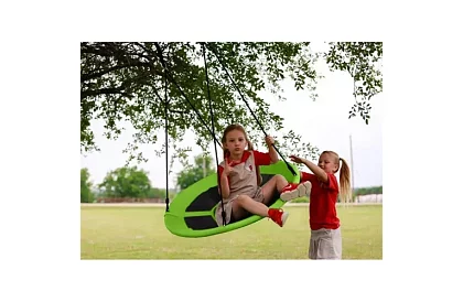 Függő hinta gólyafészek zöld-fekete 100 cm – teherbírás 150 kg