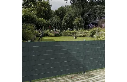 Árnyékoló szalag kerítéshez antracit panel 450 g/m2 - 4,75 cm × 35 m