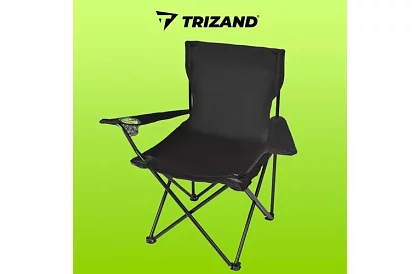 Összecsukható horgászszék – fekete kemping szék