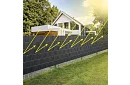 Árnyékoló szalag kerítéshez antracit – panel 450 g/m2 + klipszek