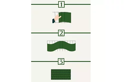 Zöld kerítés árnyékoló szalag – panel 450 g/m2 + klipszek