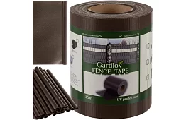 Árnyékoló szalag kerítéshez barna – panel 450 g/m2 + klipszek