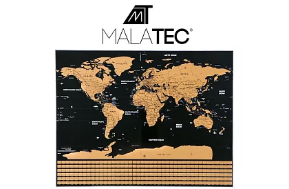 Stírós térkép zászlókkal – Scratch Map the World + kiegészítők