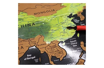 Stírós térkép zászlókkal – Scratch Map the World + kiegészítők