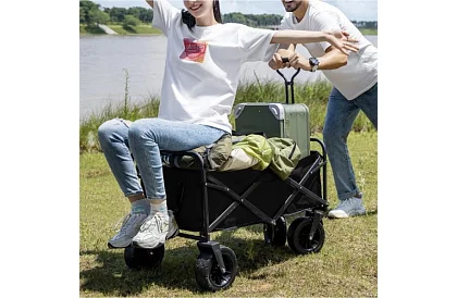 Összecsukható strand szállító kocsi - 100kg-ig