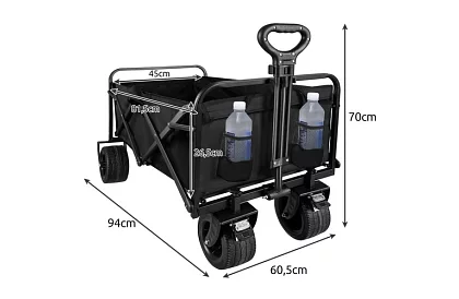 Összecsukható strand szállító kocsi - 100kg-ig