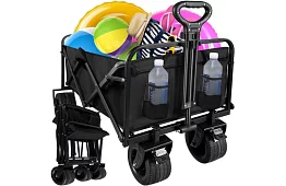 Összecsukható strand szállító kocsi - 100kg-ig
