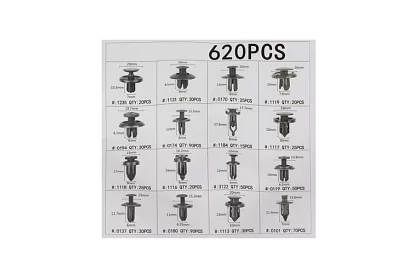 Univerzális autós klipsz és kapocs készlet + lehúzók