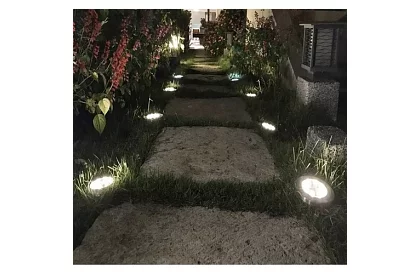 Napfény kertvilágítás Disk Lights - 12 darab