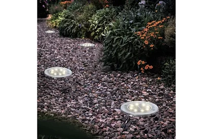 Napfény kertvilágítás Disk Lights - 12 darab