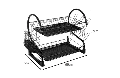 Odkapávač na nádobí - DUO fekete