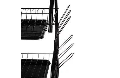 Odkapávač na nádobí - DUO fekete