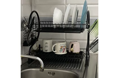 Odkapávač na nádobí - DUO fekete