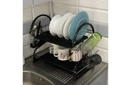 Odkapávač na nádobí - DUO fekete