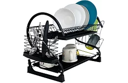 Odkapávač na nádobí - DUO fekete