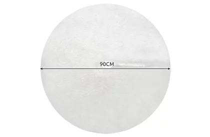 Karácsonyfa alátét - 90 cm - fehér szőrme