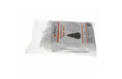 Karácsonyfa alátét - 90 cm - fehér szőrme