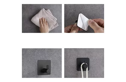 Fürdőszobai ragasztható akasztó – 4 db-os készlet