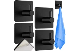 Fürdőszobai ragasztható akasztó – 4 db-os készlet