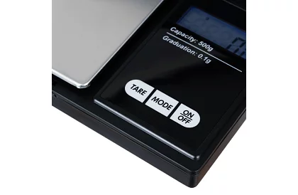 Ékszerekhez való háttérvilágítással ellátott mérleg 0,1 g-tól 500 g-ig