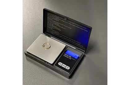 Ékszerekhez való háttérvilágítással ellátott mérleg 0,1 g-tól 500 g-ig