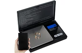 Ékszerekhez való háttérvilágítással ellátott mérleg 0,1 g-tól 500 g-ig