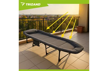 Kempingágy összecsukható ágy matraccal – teherbírás 150 kg