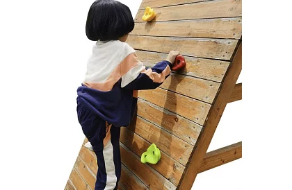 Mászófogások – mászó készlet gyerekeknek 10 kő + 2 fogantyú